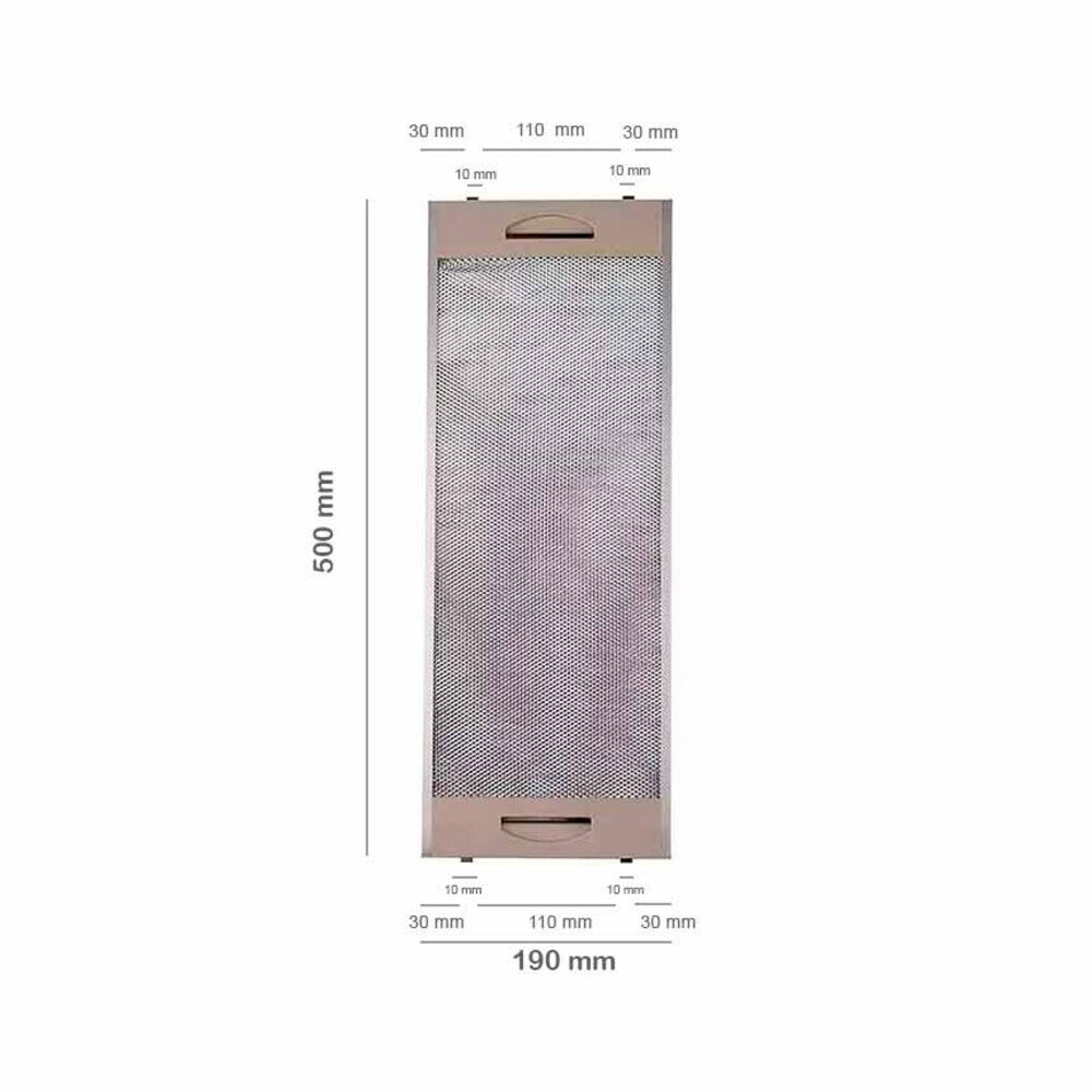 Filtro Metálico Campana Extractora TEKA CNL1000 CNL2000 19x50cm