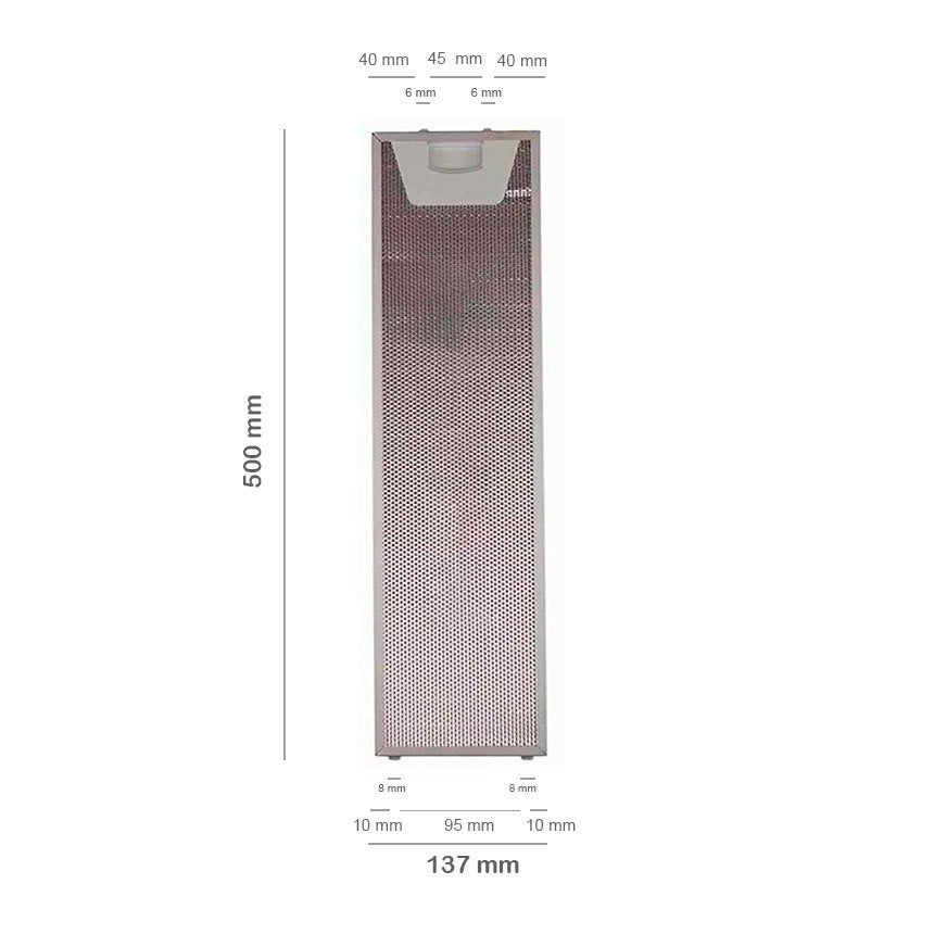 Filtro Campana Extractora Teka 500x137mm 61874022