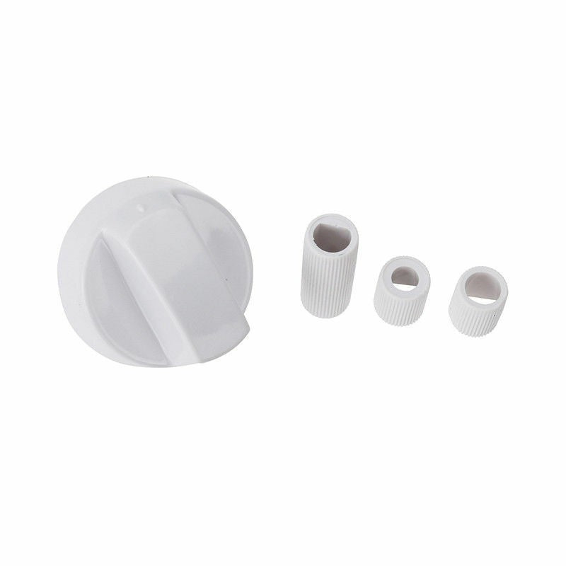 Mandos Cocina Estándar Universales Eje 6mm Blanco (4 Unidades) | Repuesto Adaptable para Placas de Gas y Eléctricas | Kit Comp