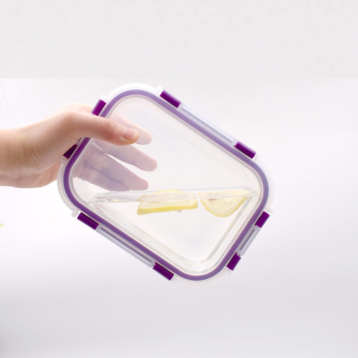 Recipientes de Cristal para Alimentos - 8 Piezas (4 recipientes y 4 tapas) - Apto para lavavajillas, Microondas y congelador - a
