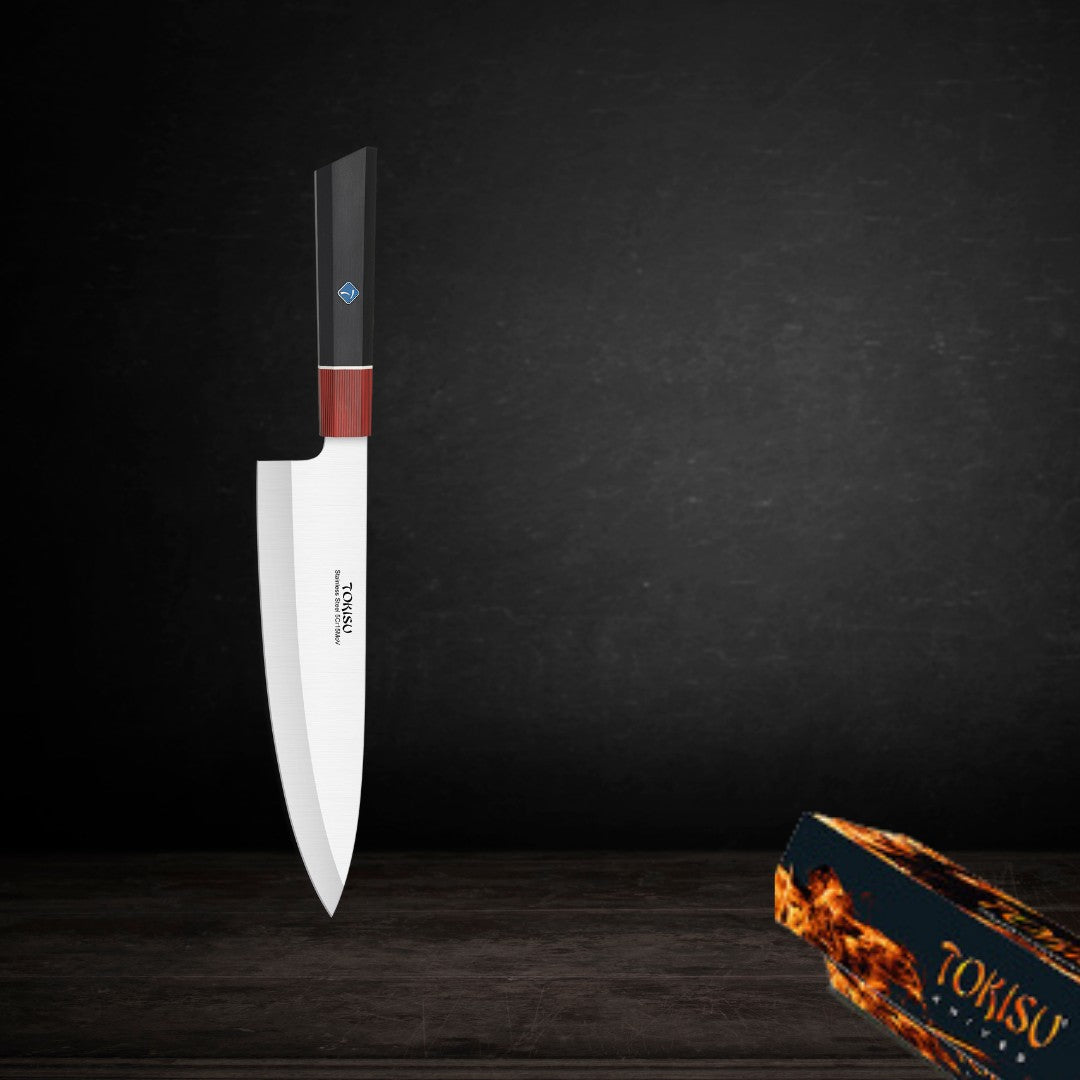 Cuchillo Cocina Profesional TOKYSU - Cuchillos Cocina Japones GYUTO de Acero Inoxidable de 67 capas 21,5 cm- Mango G10