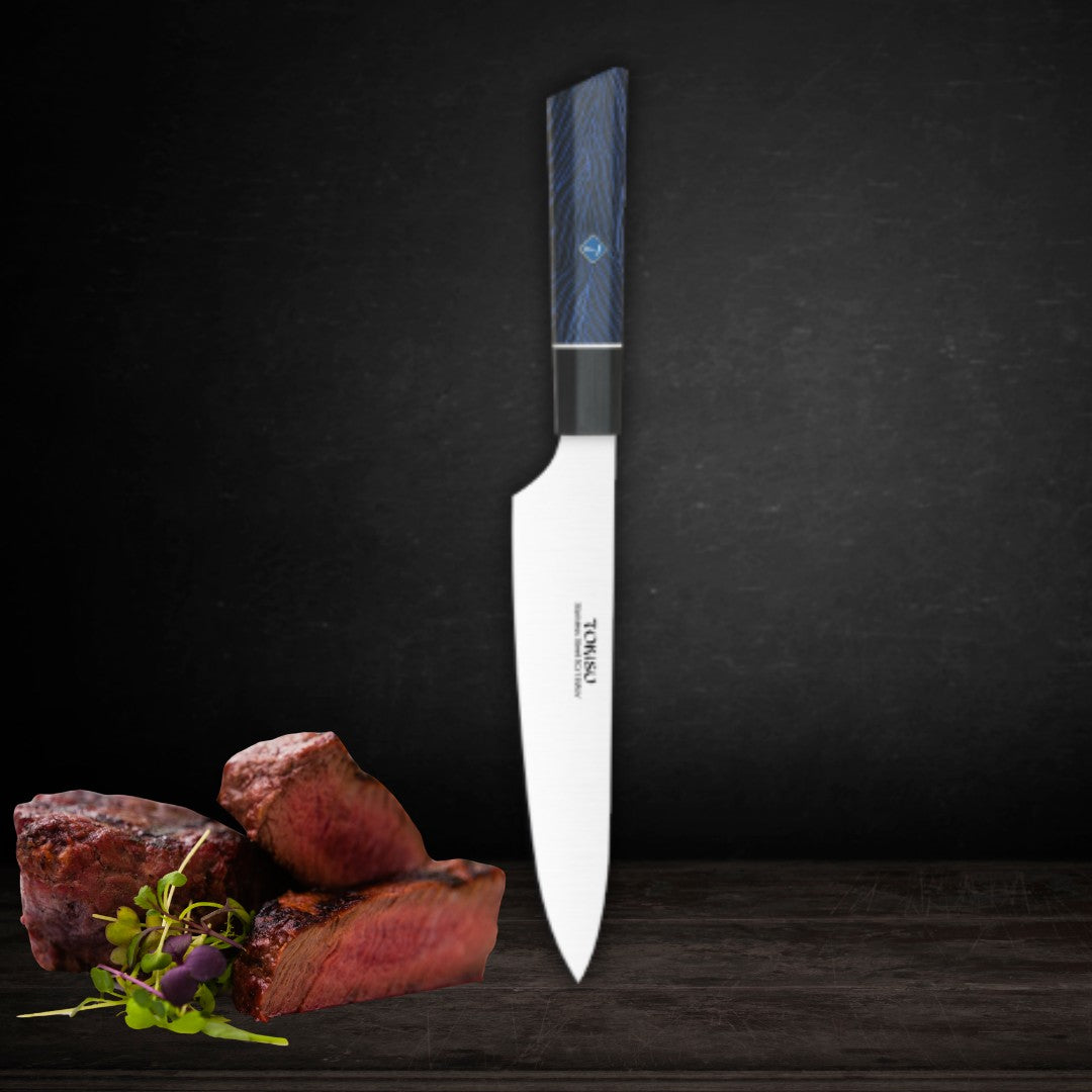 Cuchillo Cocina Profesional TOKYSU - Cuchillos Cocina Japones SMALL GYUTO de Acero Inoxidable de 67 capas 19,5 cm- Mango G10