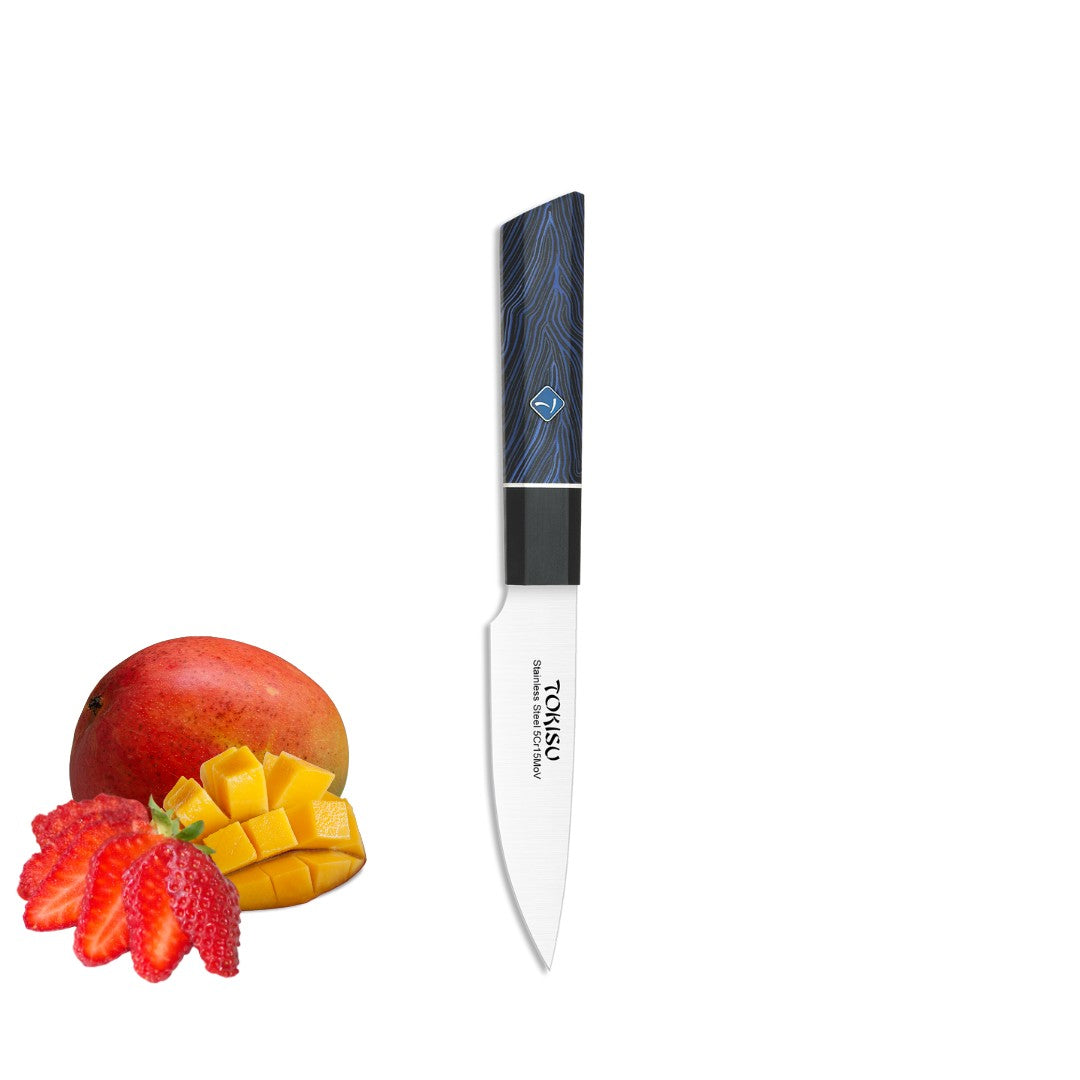 Cuchillo Cocina Profesional TOKYSU - Cuchillos Cocina Japones PETTY de Acero Inoxidable de 67 capas 11 cm - Mango G10 DAMASCO