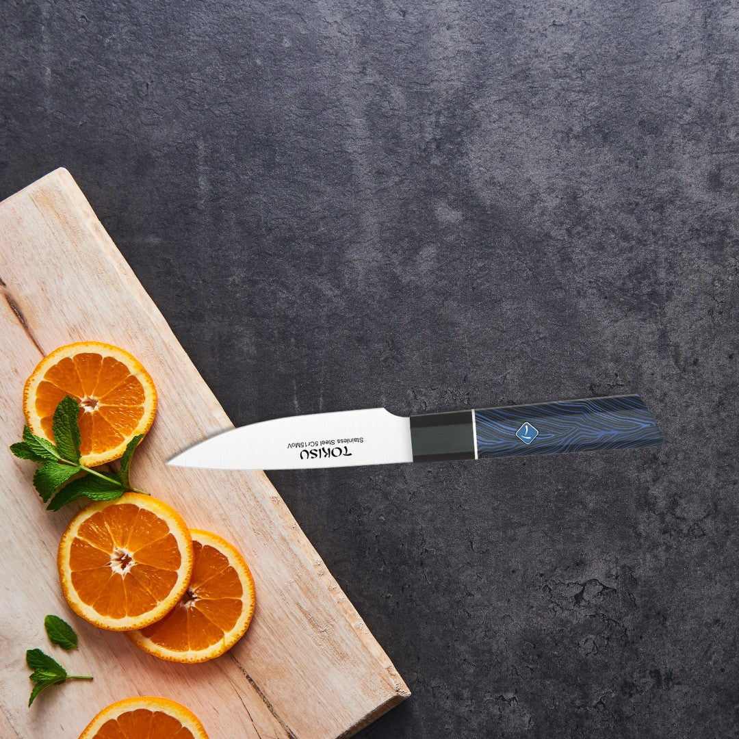 Cuchillo Cocina Profesional TOKYSU - Cuchillos Cocina Japones PETTY de Acero Inoxidable de 67 capas 11 cm - Mango G10 DAMASCO