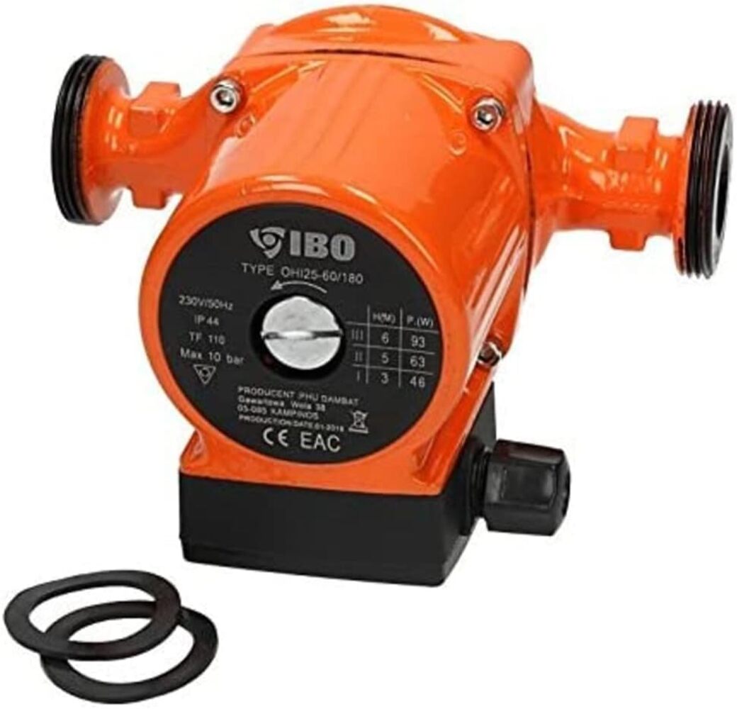 Bomba de calefacción Bomba de circulación IBO 25-60/180 mm Altura de entrega 6 metros