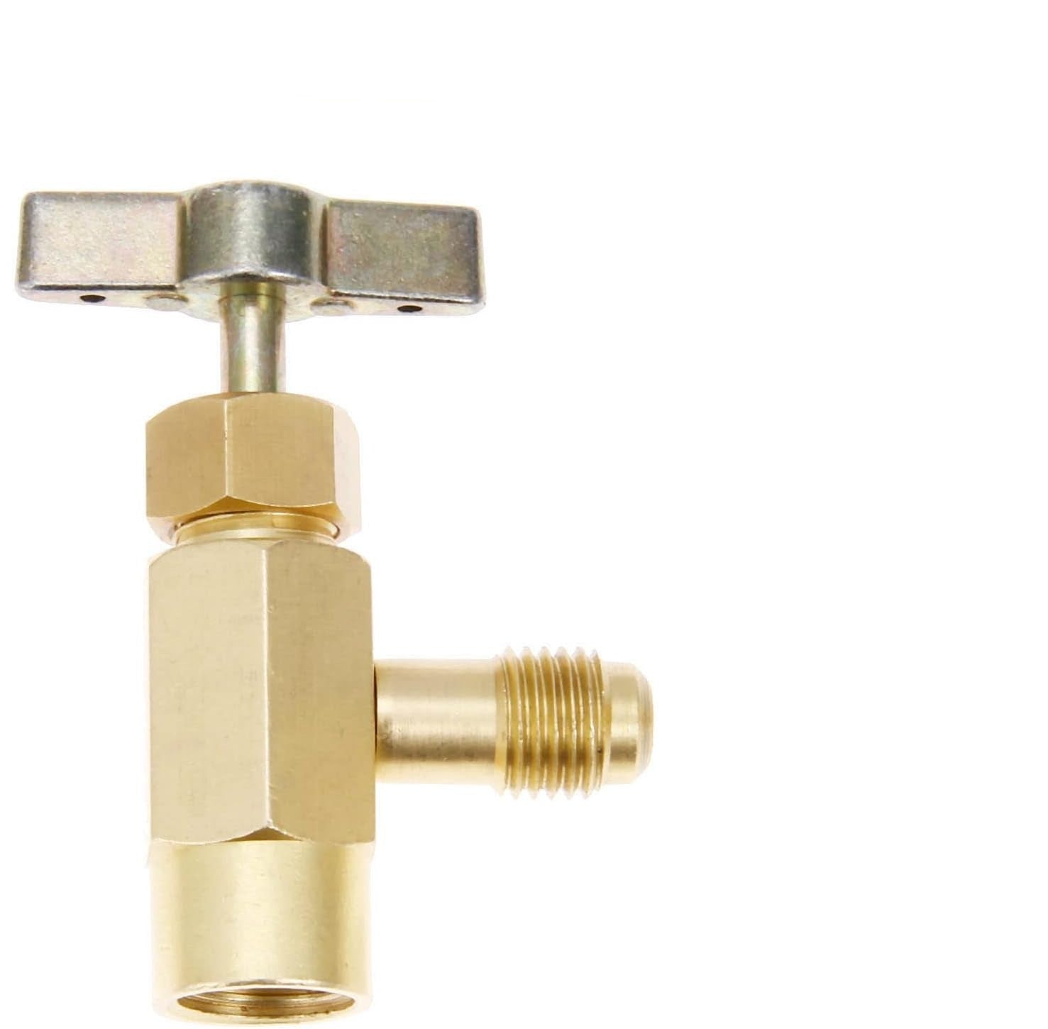 Llave de servicio Botella gas ecológico Minus M1/4""SAE-H7/16""