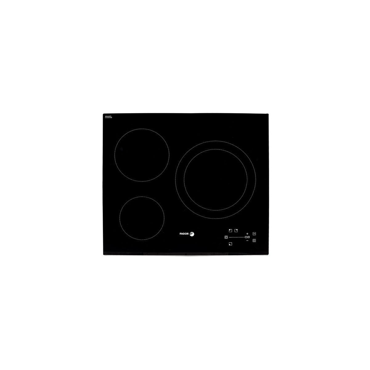 Cristal de vitrocerámica biselado|compatible con FAGOR|Calidad Original|Codigo fabricante ST0010514|Para modelos 2V-33TS