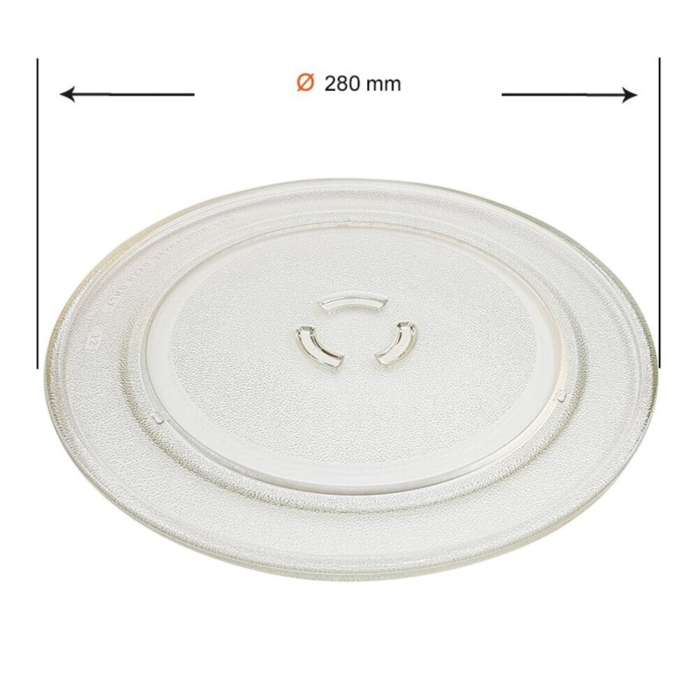 Plato Compatible Whirlpool para Microondas 28 cm 481246678407, 481246678396, C00312776, C00320106