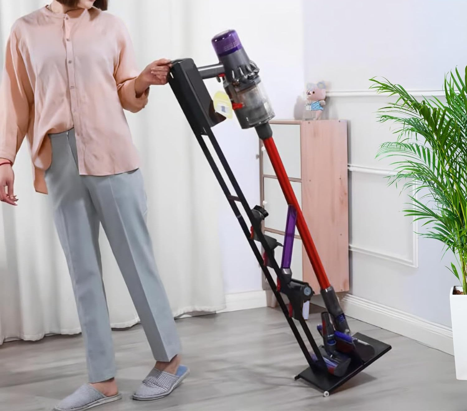 Soporte Aspiradora DYSON V6 V7 V8 V10 V11 V12 Metálico CON RUEDAS