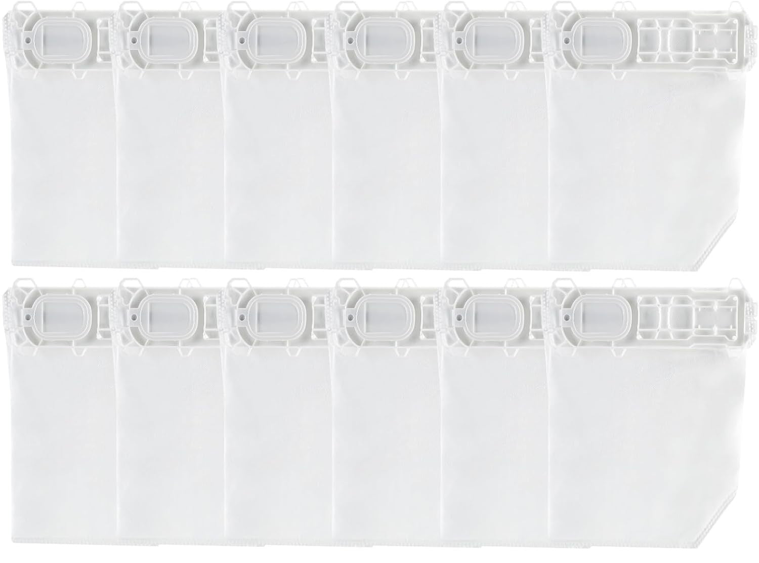 Conjunto de 12 Bolsas de Tela para Aspiradora Vorwerk Compatible con Modelos 135, 136, 135SC, VK136