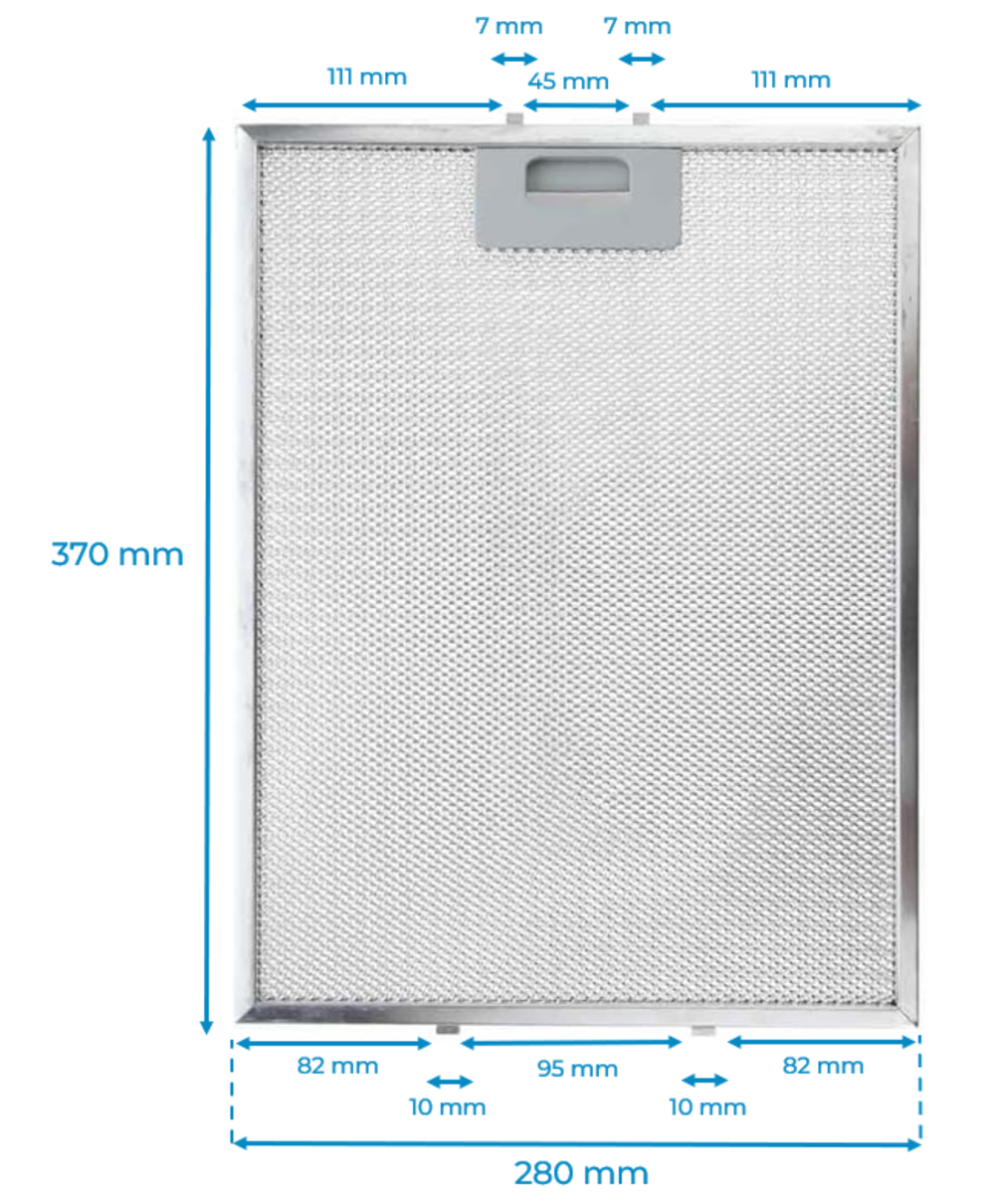 Filtro Campana Extractora TEKA 370x280 mm