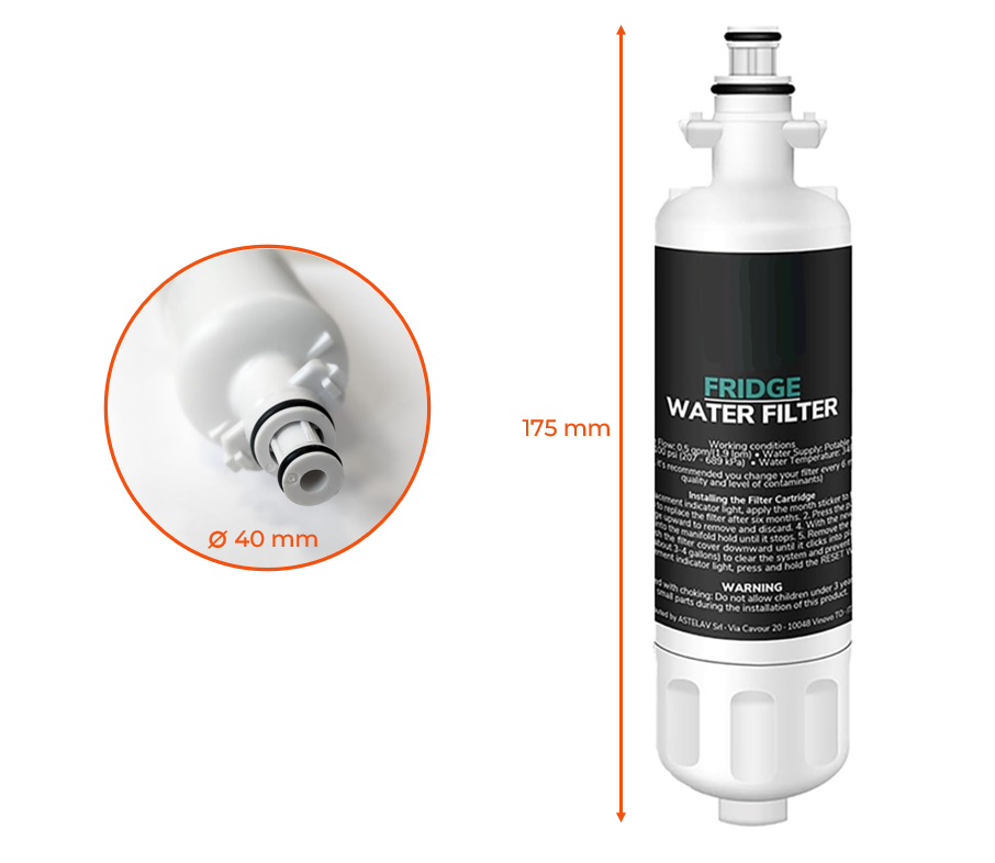 Filtro de agua para frigorífico compatible con LG, Kenmore. Códigos LT700P, 46-9690, ADQ36006101