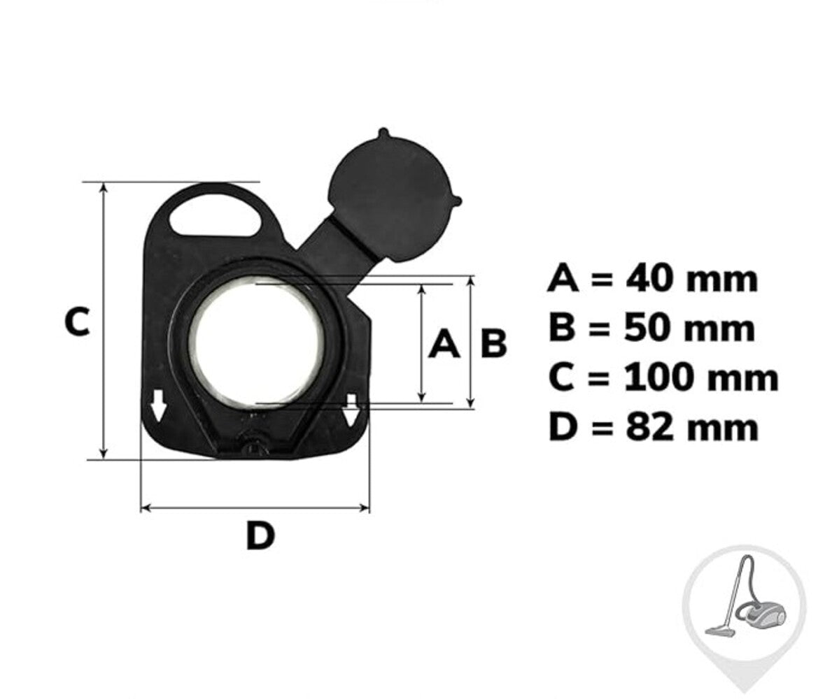 Pack de 4 Bolsas de Microfibra Compatibles con Aspiradoras Rowenta Compact Power, Power XXL