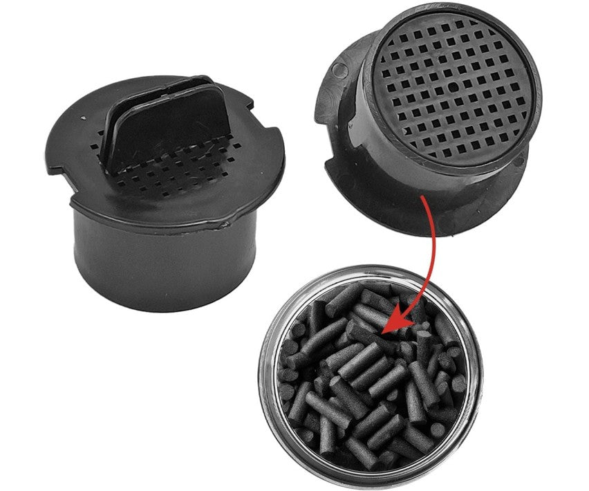 Kit 2 filtros carbón activo para frigoríficos Liebherr. Cod. 919281100, neutraliza olores y purifica