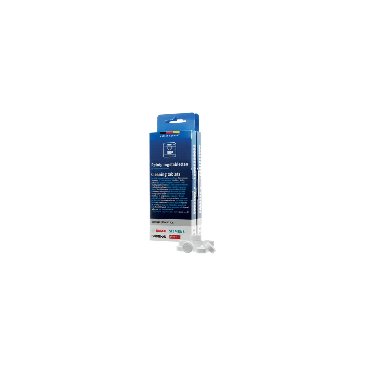 Pastillas limpieza de cafeteras | compatible con BOSCH | Calidad Original | Codigo fabricante | Para modelos CM450112/04 CT918L1B0/02 3C