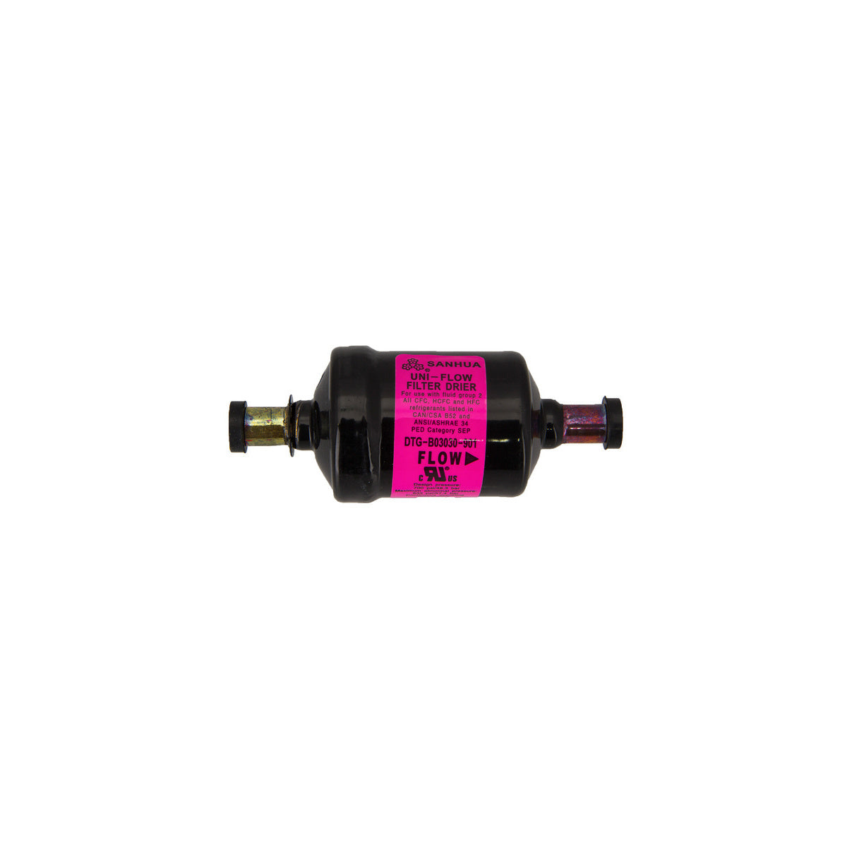 Filtro deshidratador unidireccional molecular | compatible con SANHUA | Calidad OEM | Codigo fabricante DTG30022 | Para modelos DTG-B031