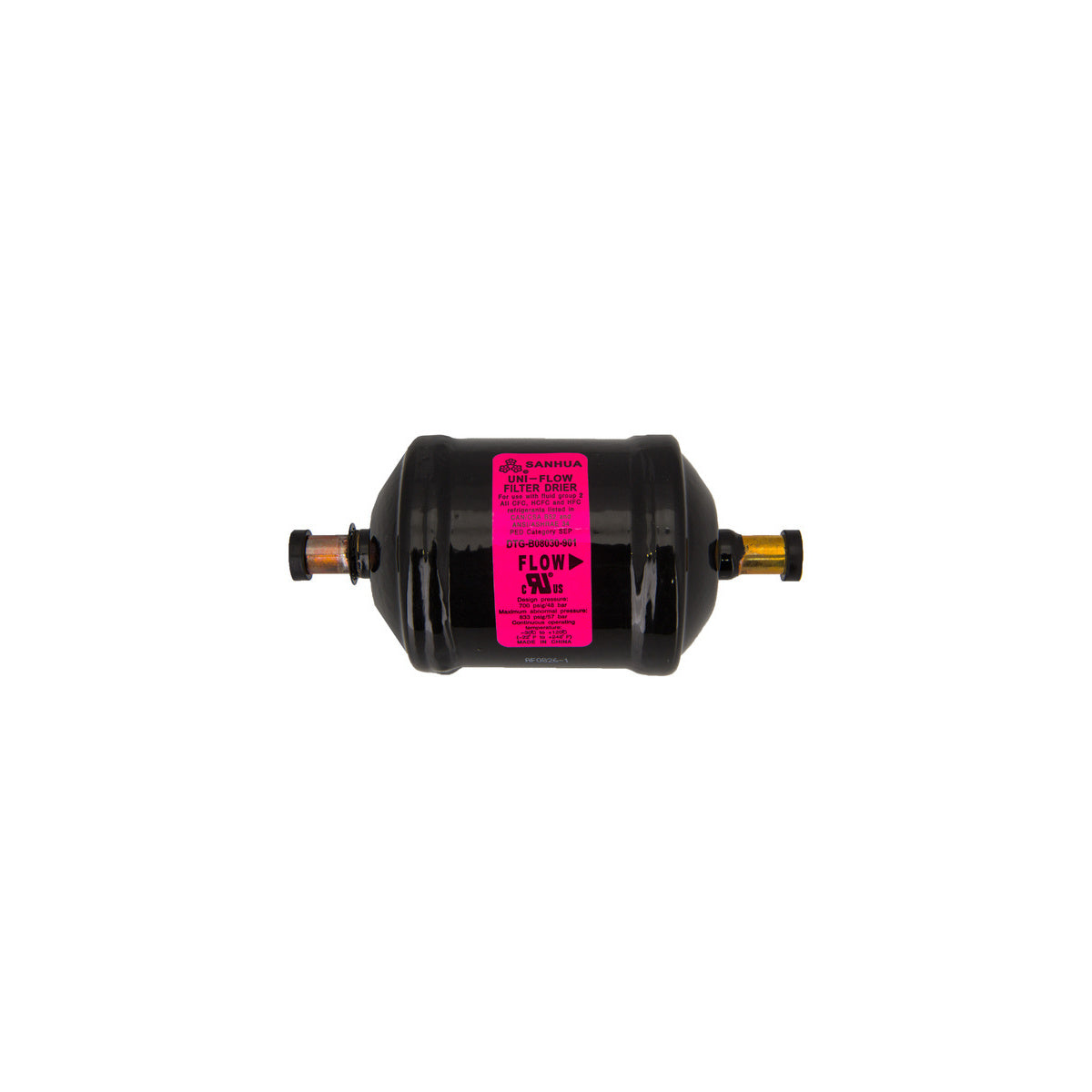 Filtro deshidratador unidireccional molecular | compatible con SANHUA | Calidad OEM | Codigo fabricante DTG30031 | Para modelos DTG-B080