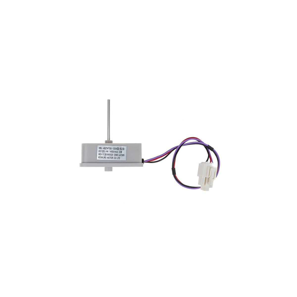 Motor ventilador de nevera CANDY | compatible con MATERIAL COMUN | Calidad Original | Codigo fabricante KBL48ZWT051204 | Para modelos 17