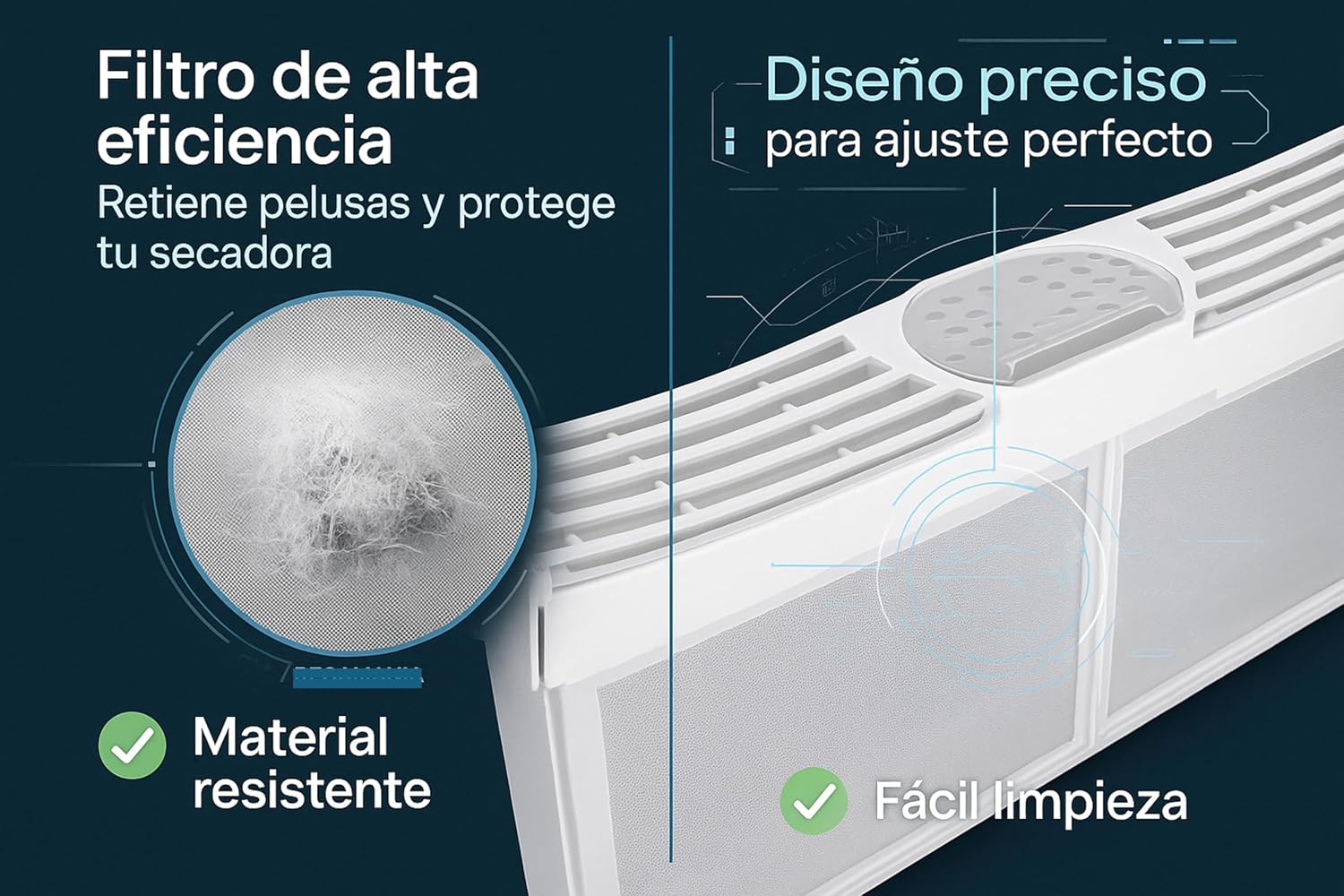 Filtro Pelusas Secadora Bosch Balay Siemens 00652184