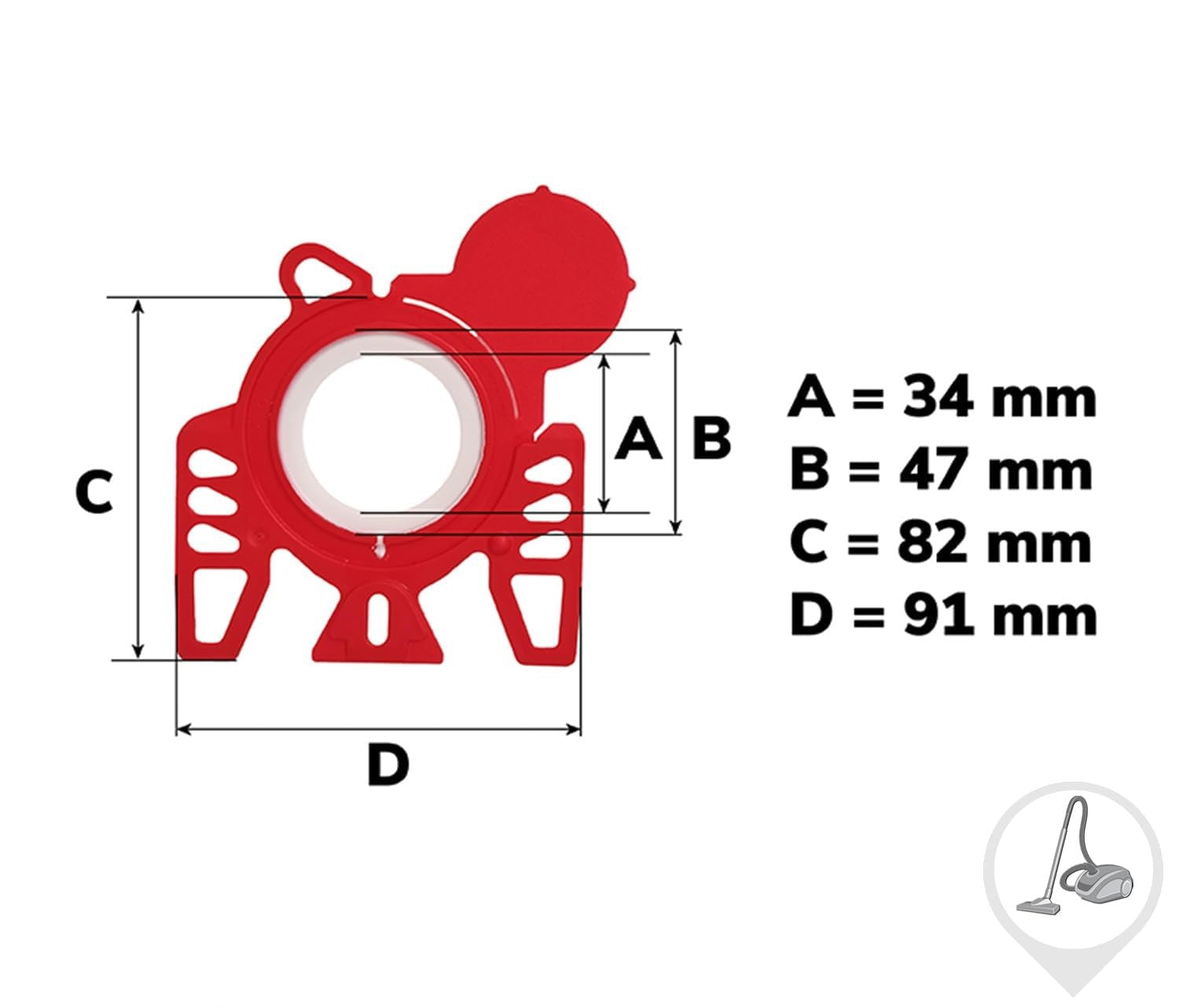 Pack de 4 Bolsas de Microfibra Compatibles con Aspiradoras Miele Type FJM, S2, S3, S4, S5, S6, S7