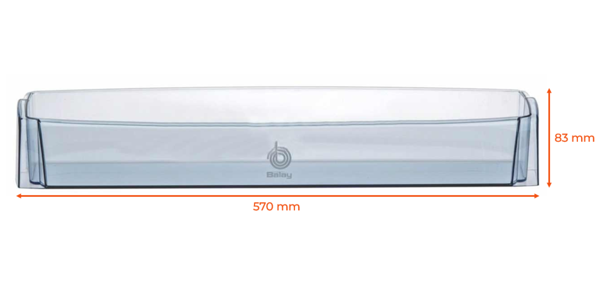 Estante Intermedio para Frigorífico BALAY de 70 CM Medidas 57x11x10 00439834, 00667648, 00439751