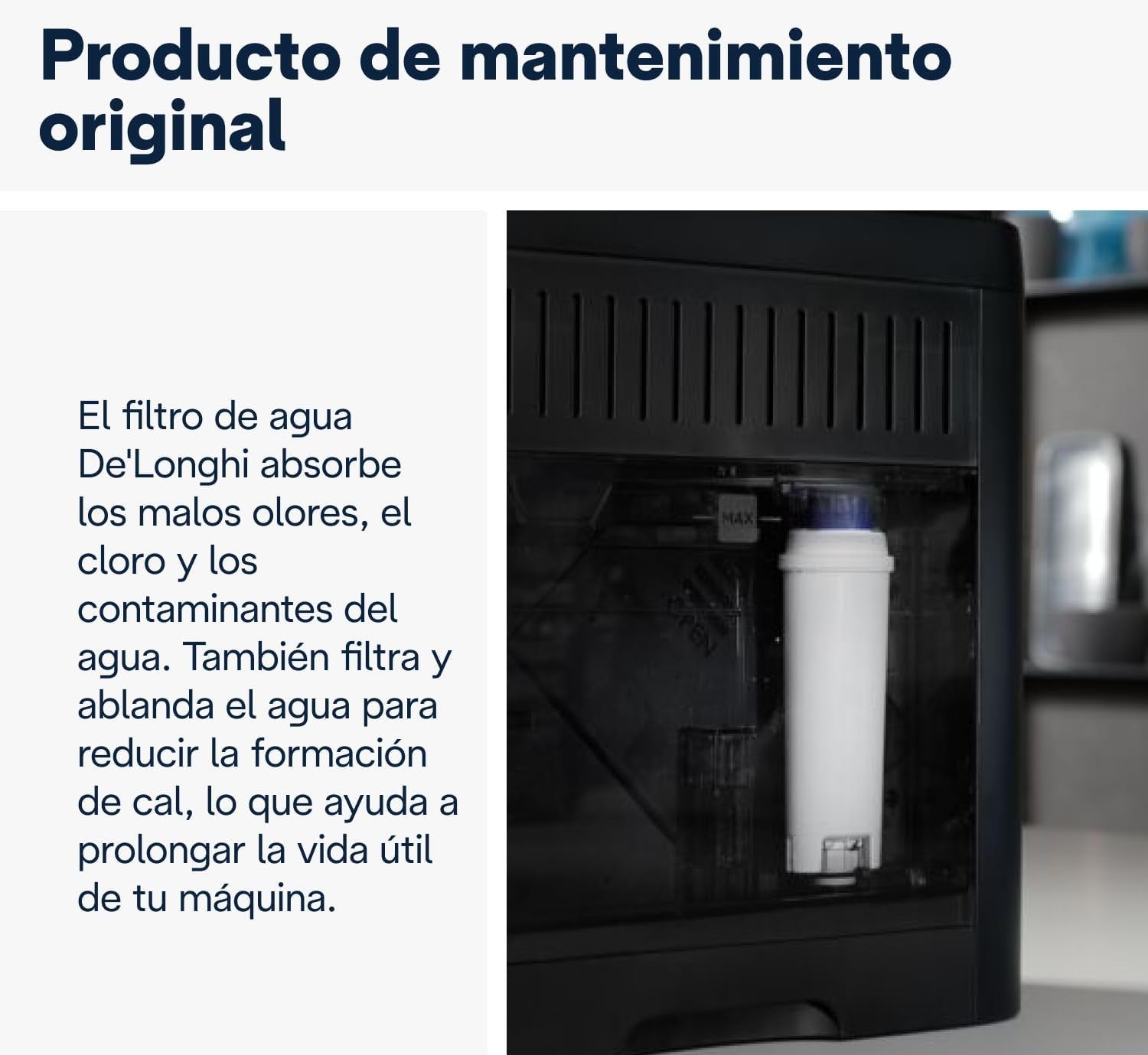 Filtro Agua Antical para cafeteras superautomática DELONGHI DLSC002 ORIGINAL