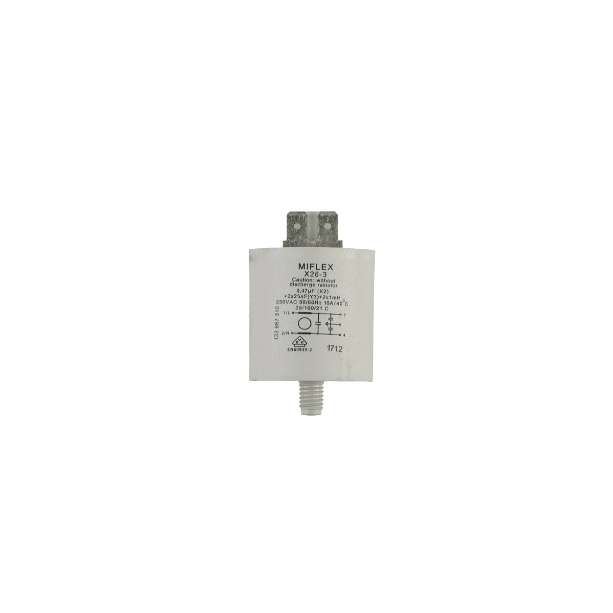Filtro antiparasitario lavadora | compatible con ELECTROLUX | Calidad Original | Codigo fabricante 3792740007 | Para modelos EWF12040W E