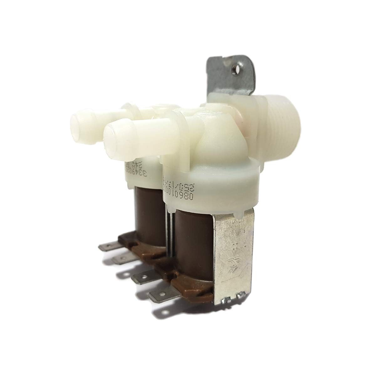 Electroválvula Lavadora Universal 2 Vías Salida 180º 24v