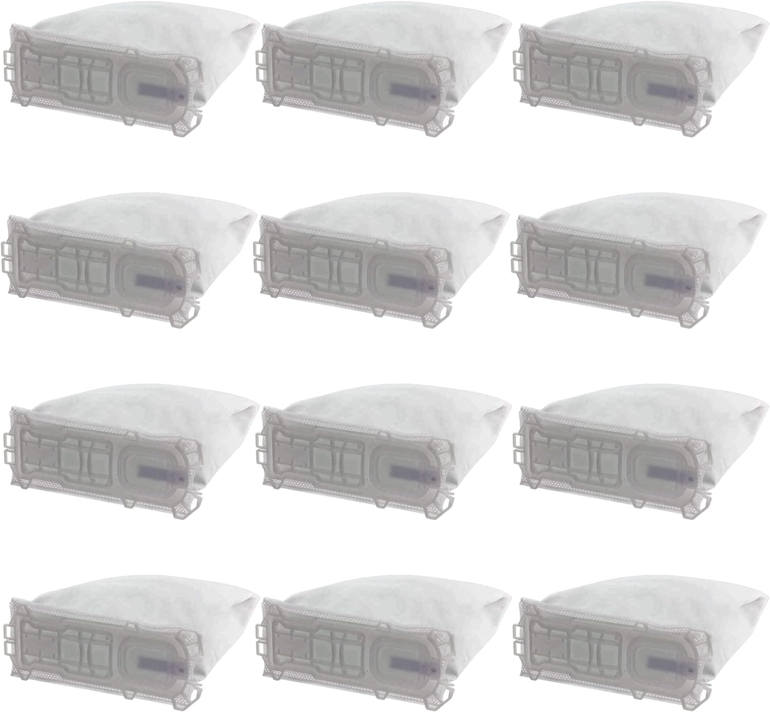Conjunto de 12 Bolsas de Tela para Aspiradora Vorwerk Compatible con Modelos 135, 136, 135SC, VK136