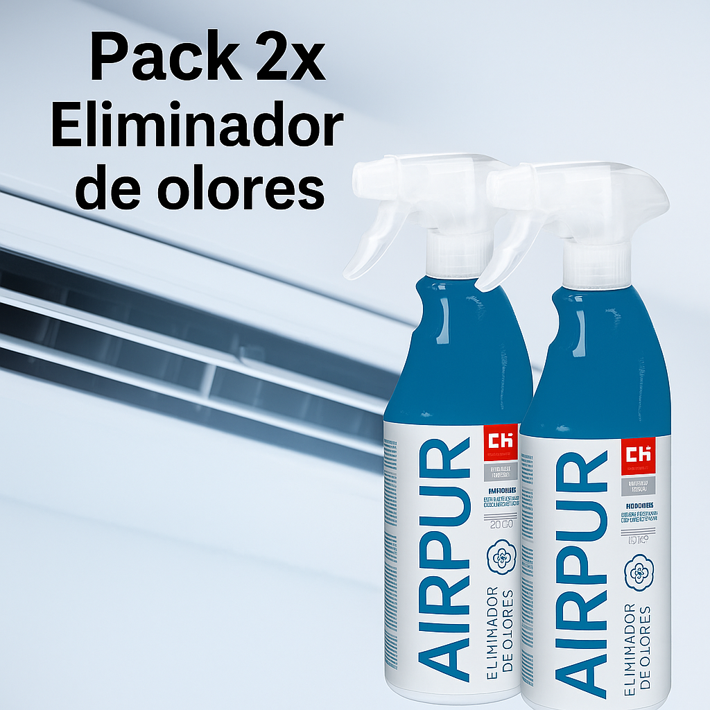 Pack AIRPUR + AIRPUR Eliminador Olores Aire Acondicionado UNIVERSAL 750ml