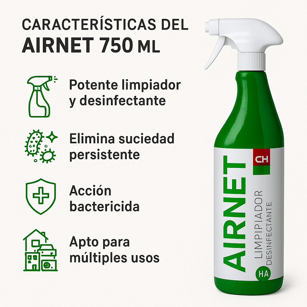 Pack AIRNET + AIRNET Limpiador Desinfectante Aire Acondicionado Universal 750 ml