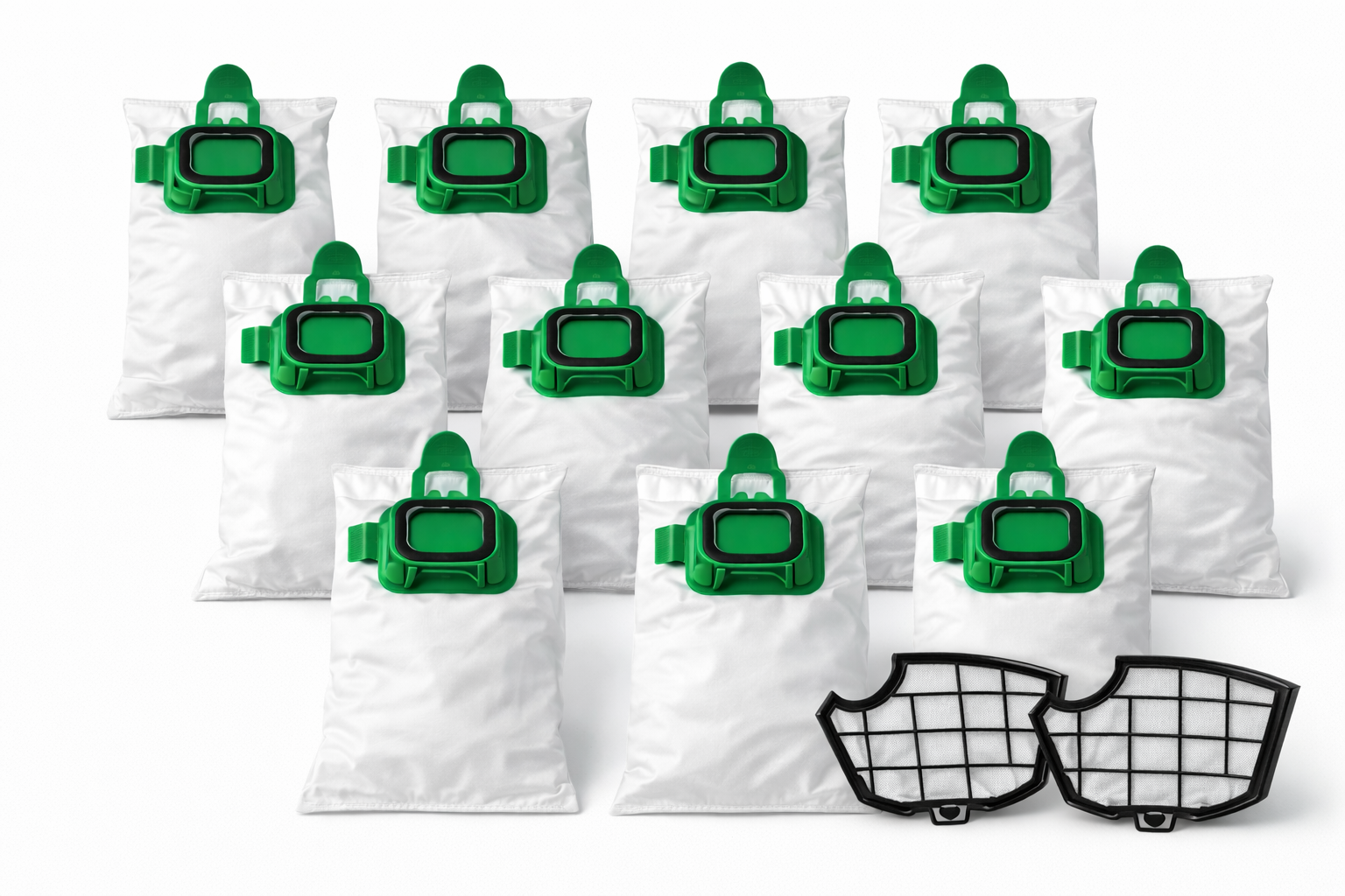 RECAMANIA Kit 12 Bolsas Aspiradora Compatible Vorwerk Kobold VK140 VK150 + 2 Filtros