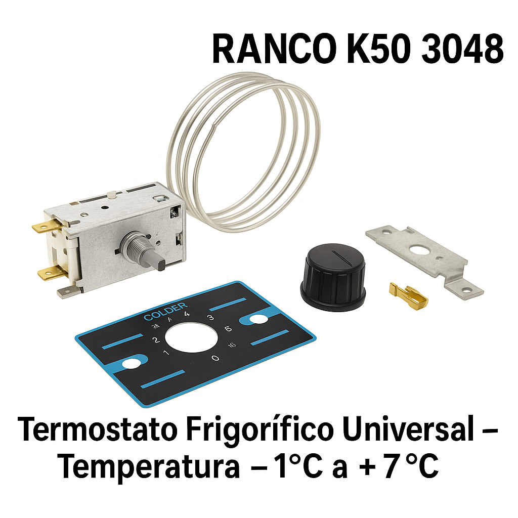 Termostato Frigorífico o Botellero -1º/+7ºC RANCO K50 3048