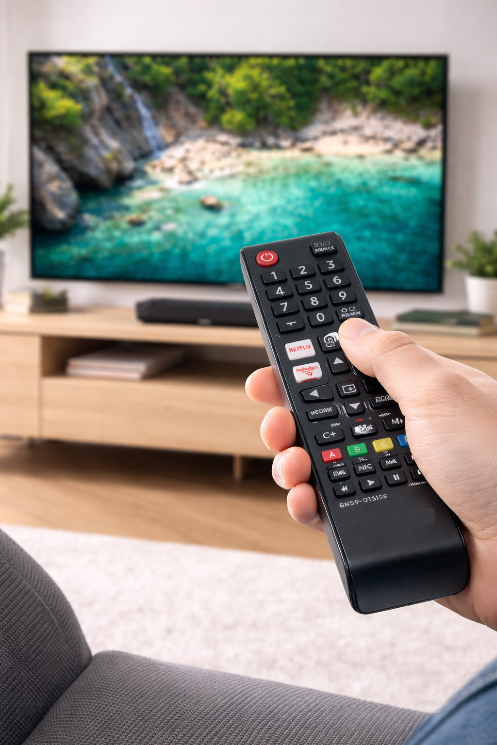 Mando a Distancia Compatible con Samsung BN59-01315B – Control Remoto Original para TV QLED