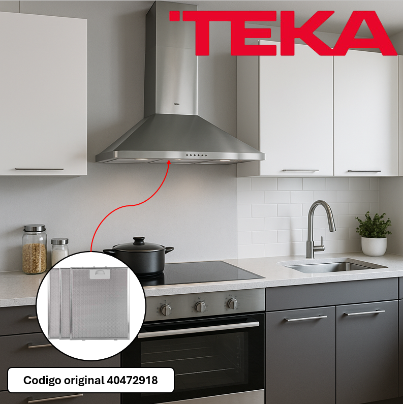 Filtro Campana Extractora TEKA 320x260 mm (3 Unidades)