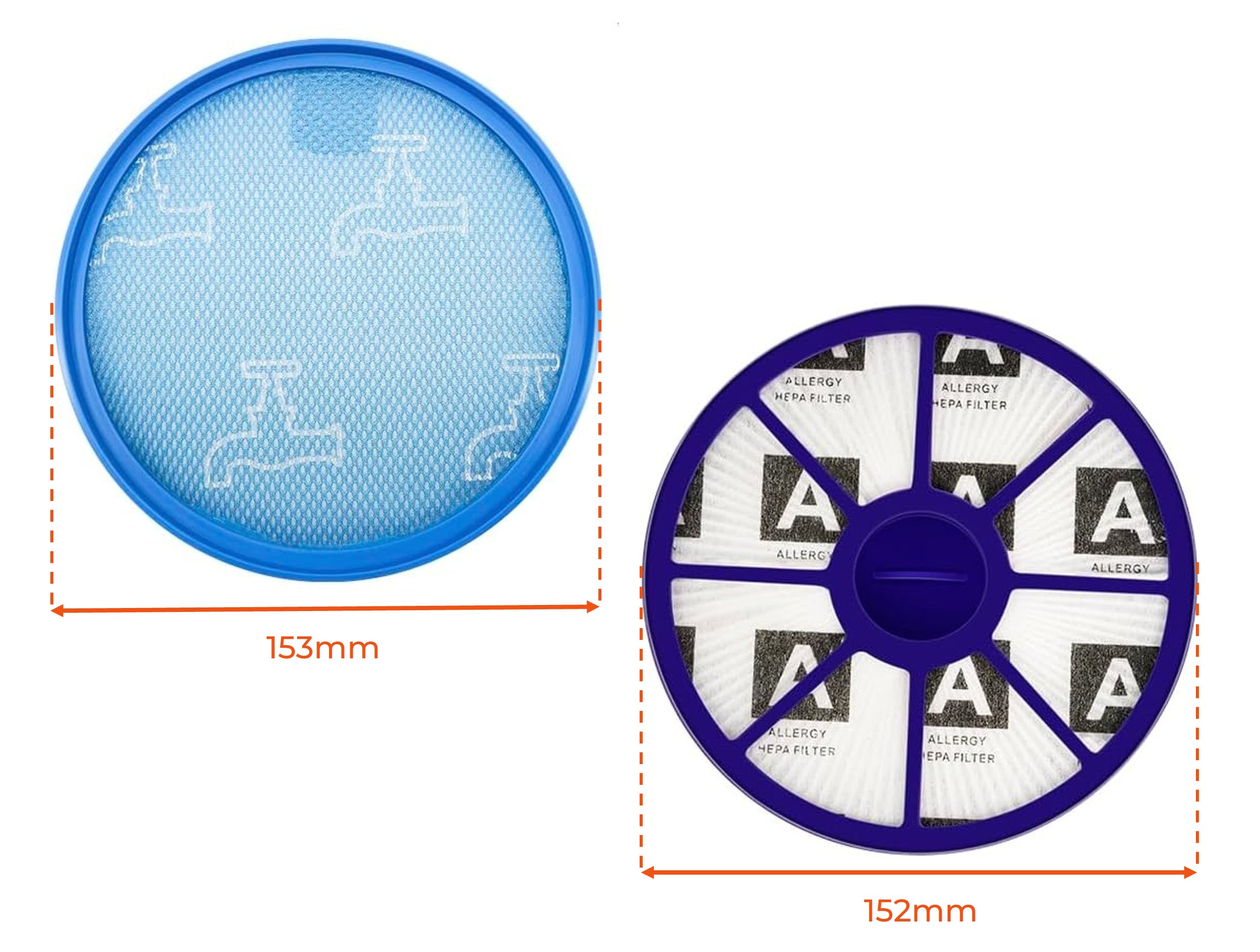 Filtros HEPA Compatibles Para Dyson DC19 DC20 DC21 DC29: Juego Completo de Piezas de Repuesto