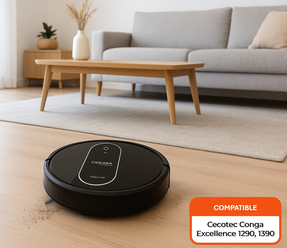 Kit accesorios de recambio para Cecotec Conga 1290 1390 (1 cepillo principal, 3 paños de fregona....