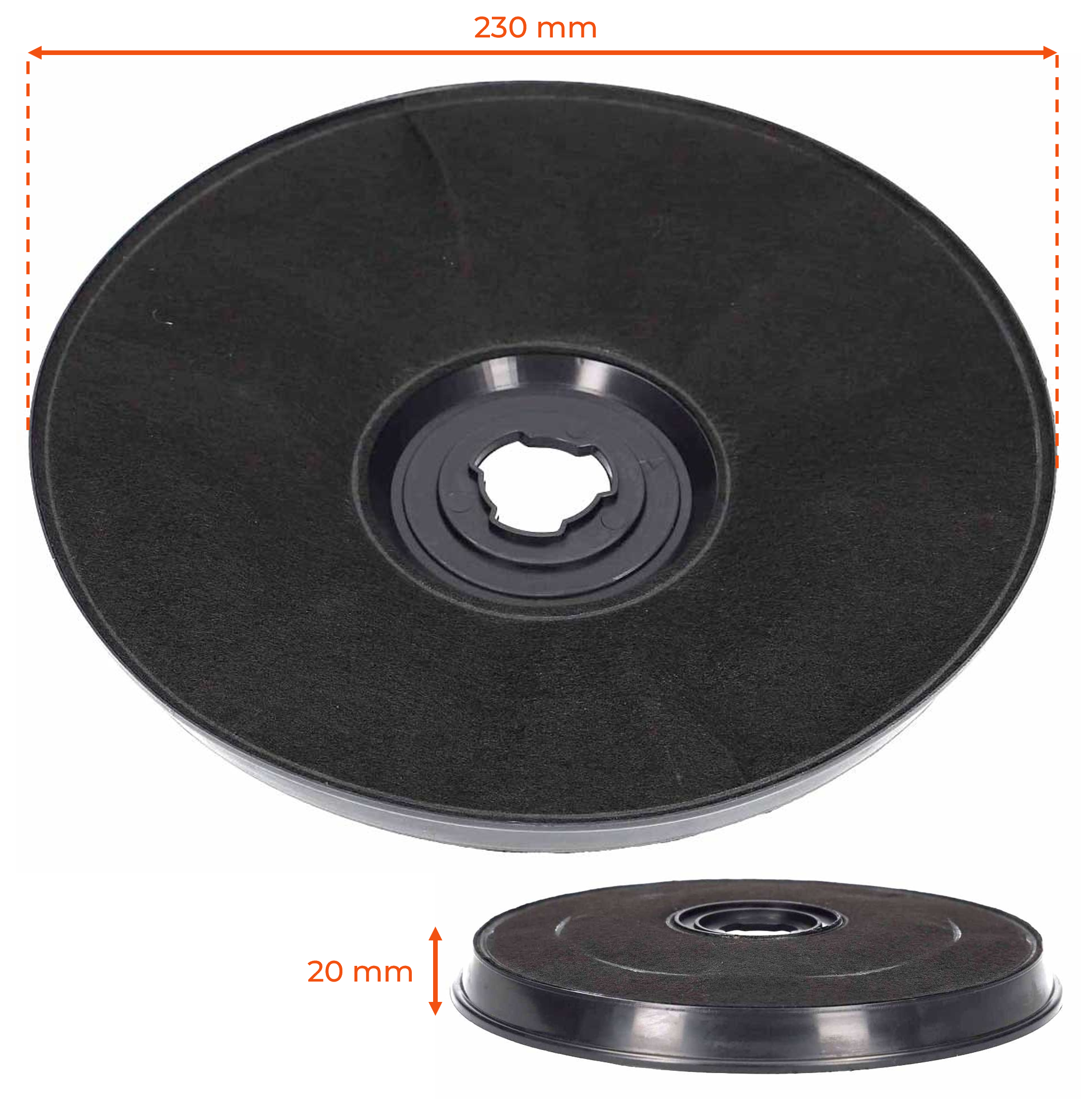 Filtro Carbón Campana Extractora Faber Ø23 cm