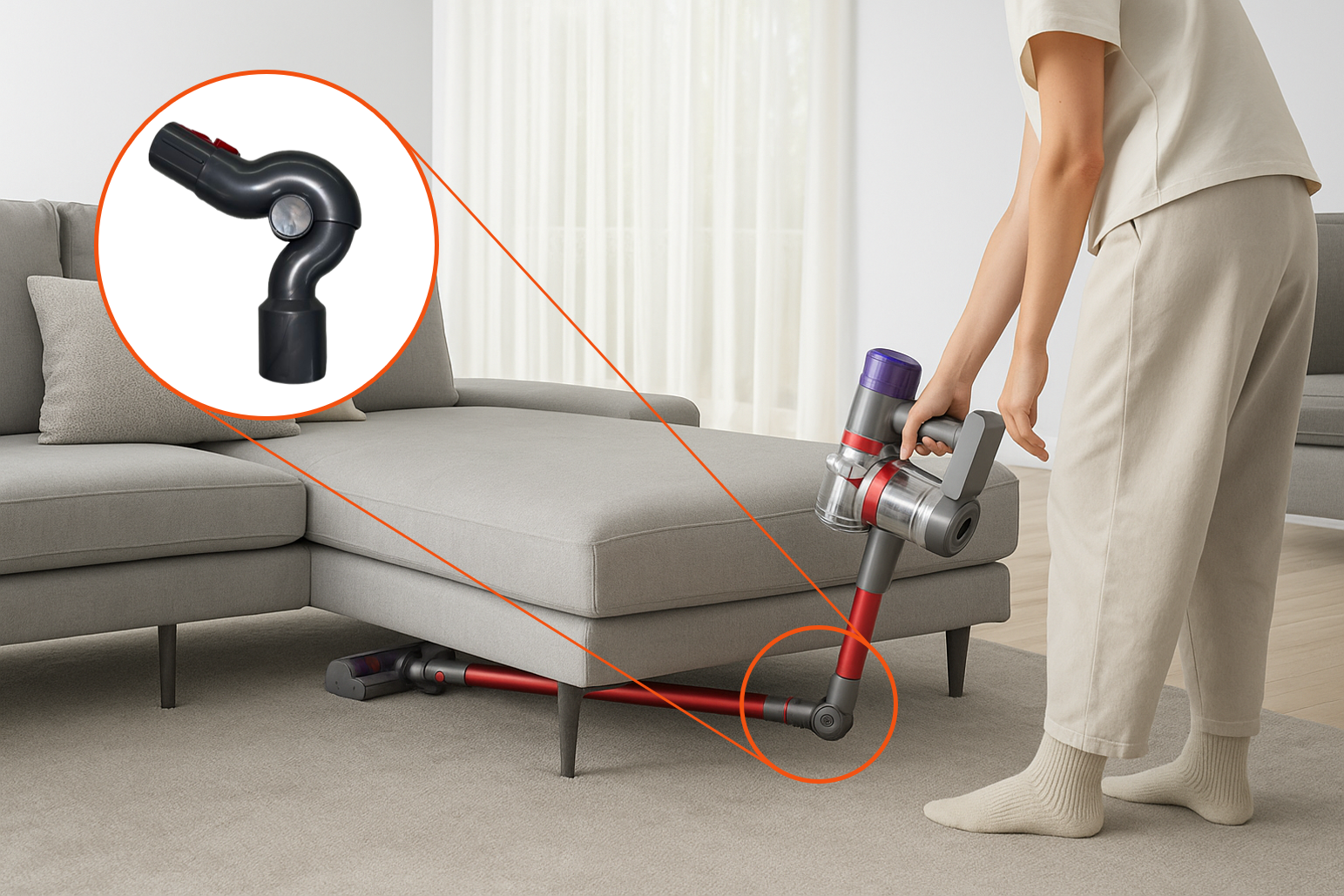 Adaptador Superficie Alto Aspirador Dyson V7 V8 V10 V11 V15