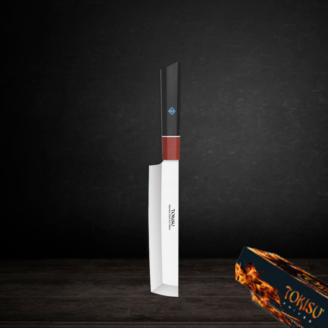 Cuchillo Cocina Profesional TOKYSU - Cuchillos Cocina Japonés NAKIRI de Acero Inoxidable de 67 capas 18 cm- Mango G10