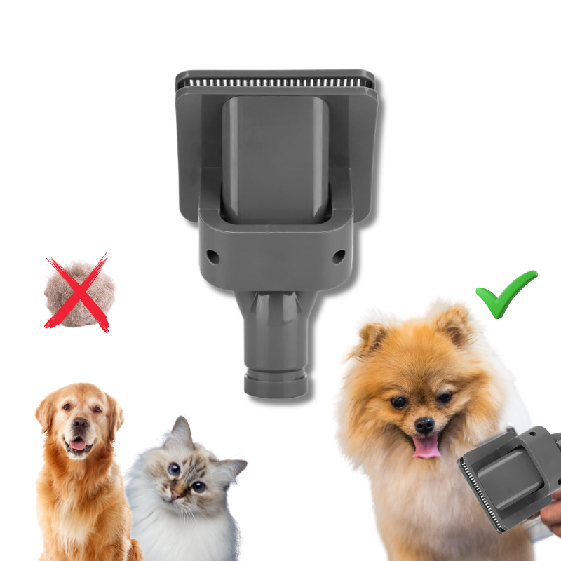 Cepillo Aspirador Mascotas, Peine Aspirador para Perros, Cepillos Pelo de Perro y Gato adaptable para Dyson V15 V12 V11 V10 V8 V
