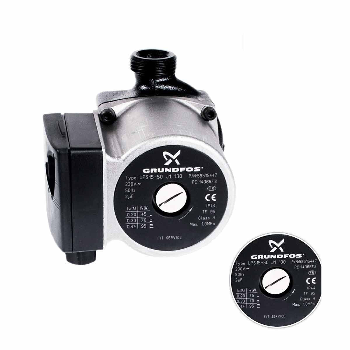 Bomba Circulación Caldera GRUNDFOS UPS 15-50 130mm