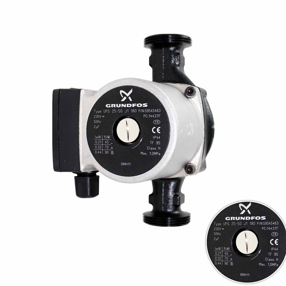 Bomba Grundfos UPS 25-50 180mm Caldera