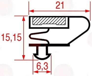 BURLETE 1450x630 mm