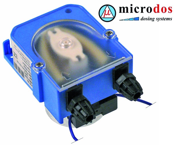 Dosificador MICRODOS sin regulación 1,5l/h 230 VAC detergente Tubo ø 4x6mm Tubo Santoprene