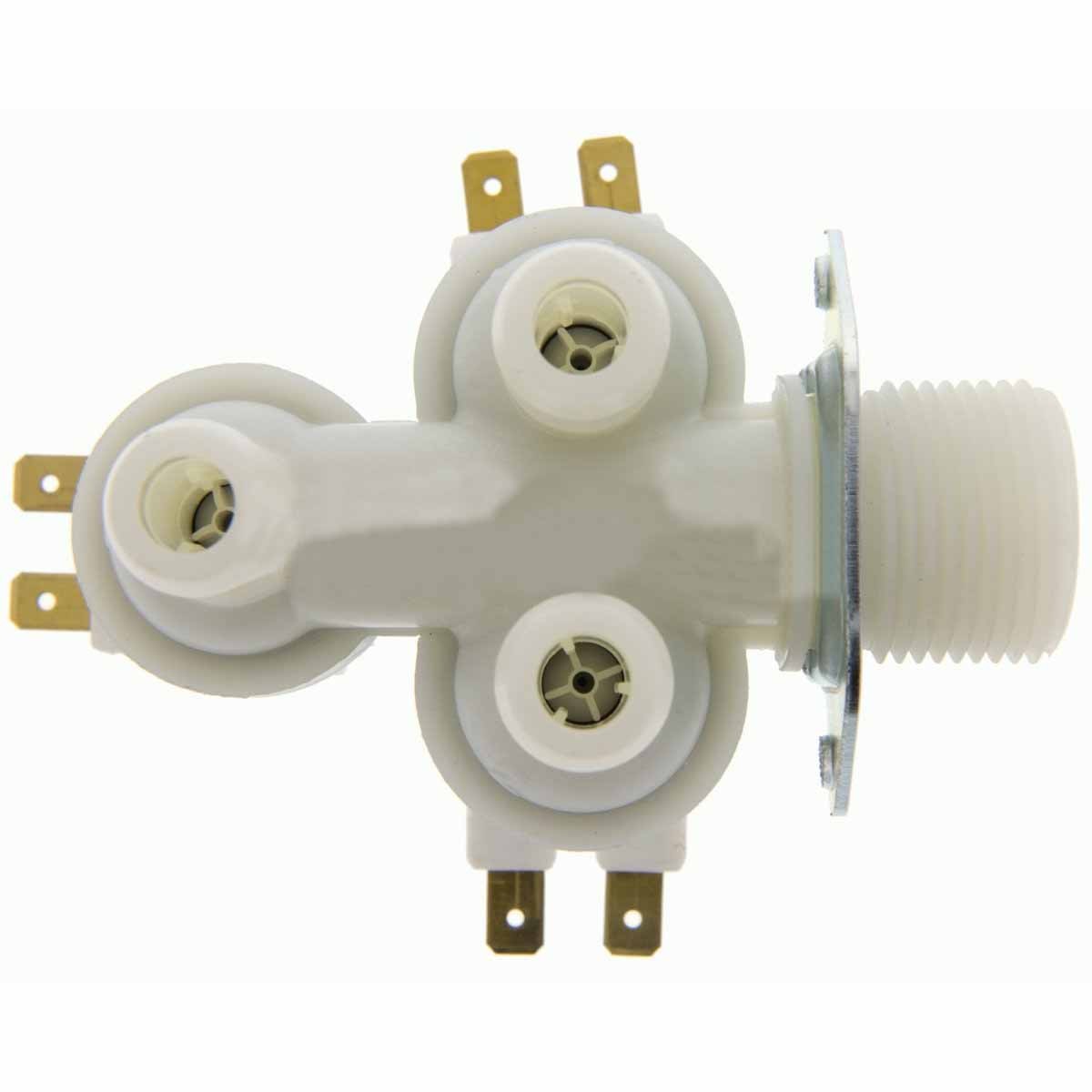 Electroválvula Lavadora Universal 3 Vías Salida 90°