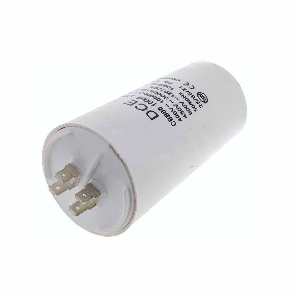 Condensador Trabajo Lavadora Universal 100,0 µF 450V