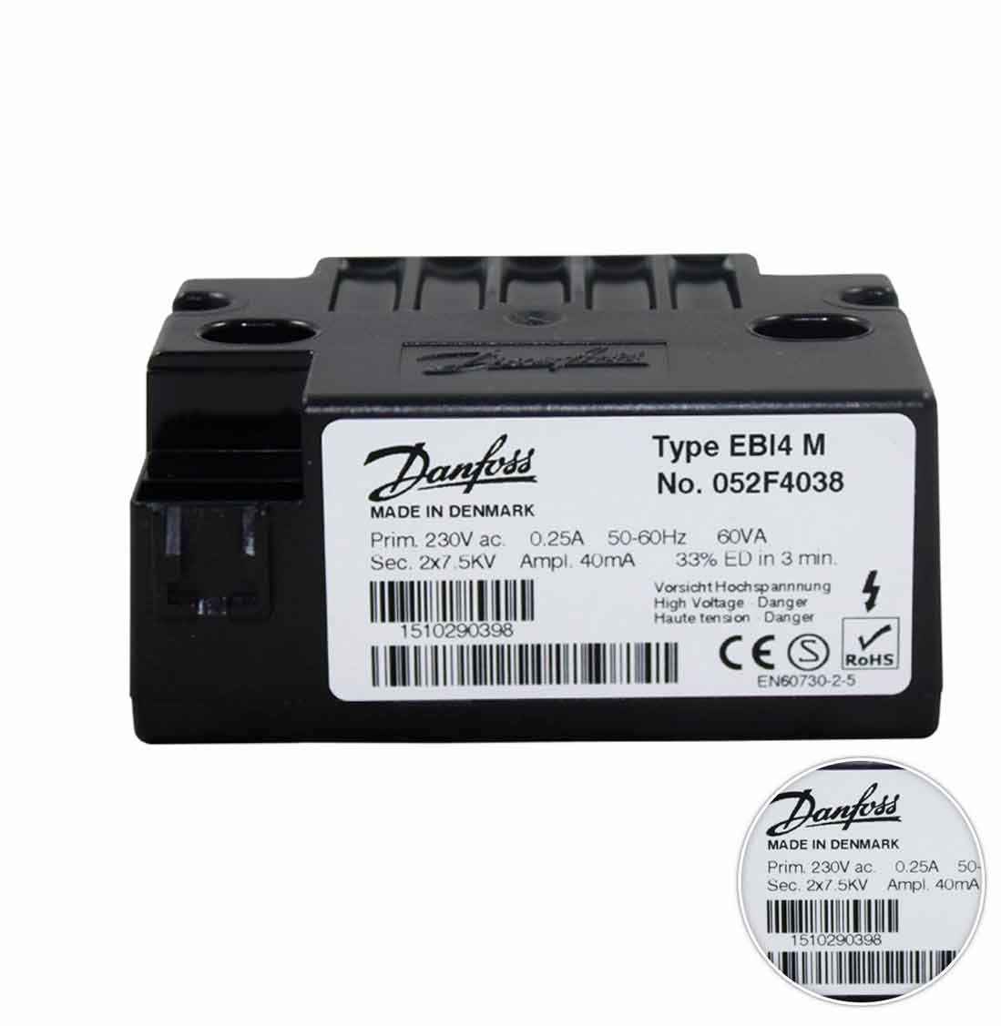 Transformador Quemador Caldera Gasoil Danfoss 4241020