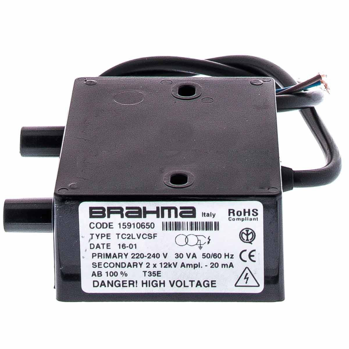 Transformador Quemador Caldera Gasóleo BRAHMA TC2L VCA
