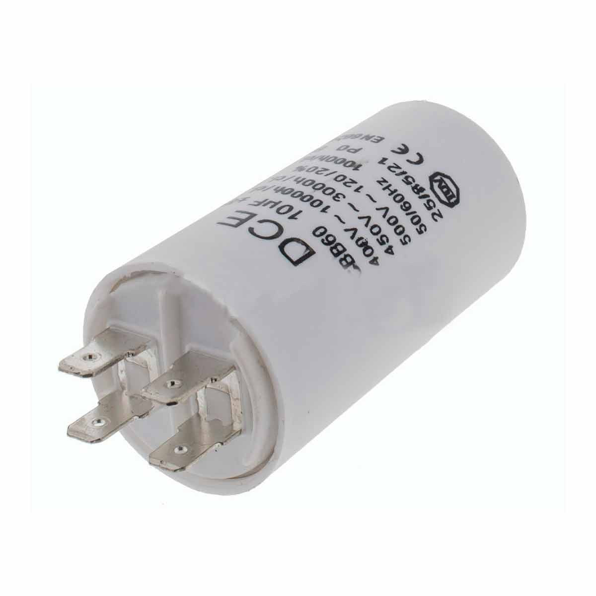 Condensador Trabajo Lavadora Universal 10 µF 450V